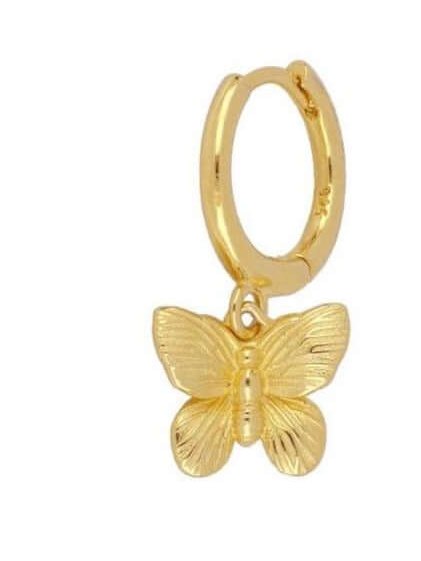 Le Marshand®  -  Joyería en plata 925, chapado en Oro 24K - Arito Mariposa - Diseños propios - Brazaletes, pulseras, collares y pendientes - Joyería online - Mallorca