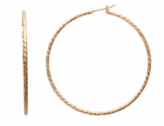 Le Marshand®  -  Joyería en plata 925, chapado en Oro 24K - Aros New Saturn 6cm - Diseños propios - Brazaletes, pulseras, collares y pendientes - Joyería online - Mallorca