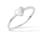 Le Marshand®  -  Joyería en plata 925, chapado en Oro 24K - Anillo Mini Corazón (Plata)(RBJ) - Diseños propios - Brazaletes, pulseras, collares y pendientes - Joyería online - Mallorca