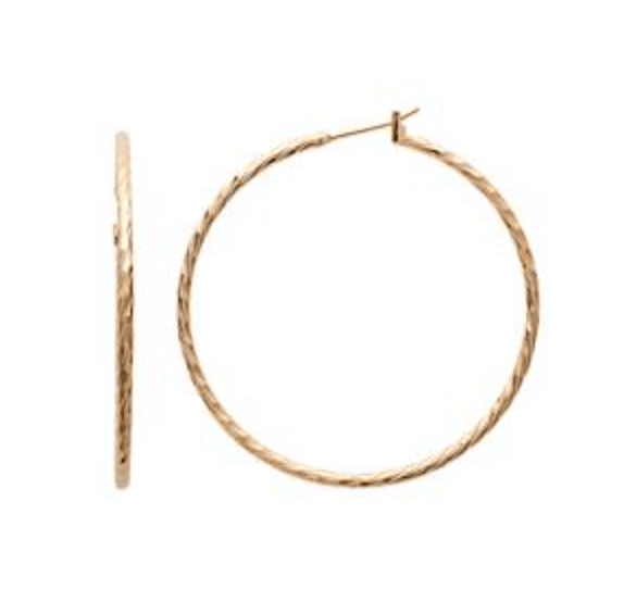 Le Marshand®  -  Joyería en plata 925, chapado en Oro 24K - Aros New Saturn 5cm - Diseños propios - Brazaletes, pulseras, collares y pendientes - Joyería online - Mallorca