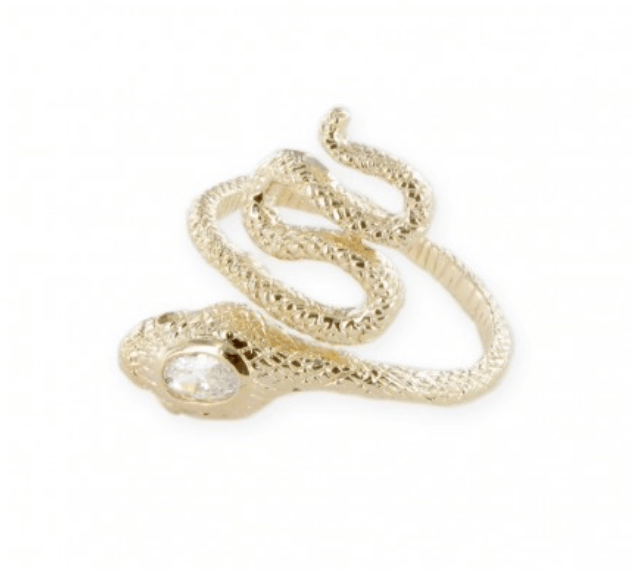 Le Marshand®  -  Joyería en plata 925, chapado en Oro 24K - Anillo Serpiente Solitario (RBJ) - Diseños propios - Brazaletes, pulseras, collares y pendientes - Joyería online - Mallorca