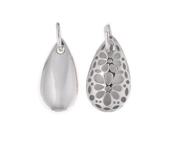 Le Marshand®  -  Joyería en plata 925, chapado en Oro 24K - Pendientes Reversibles Gotas (Plata) (RBJ) - Diseños propios - Brazaletes, pulseras, collares y pendientes - Joyería online - Mallorca