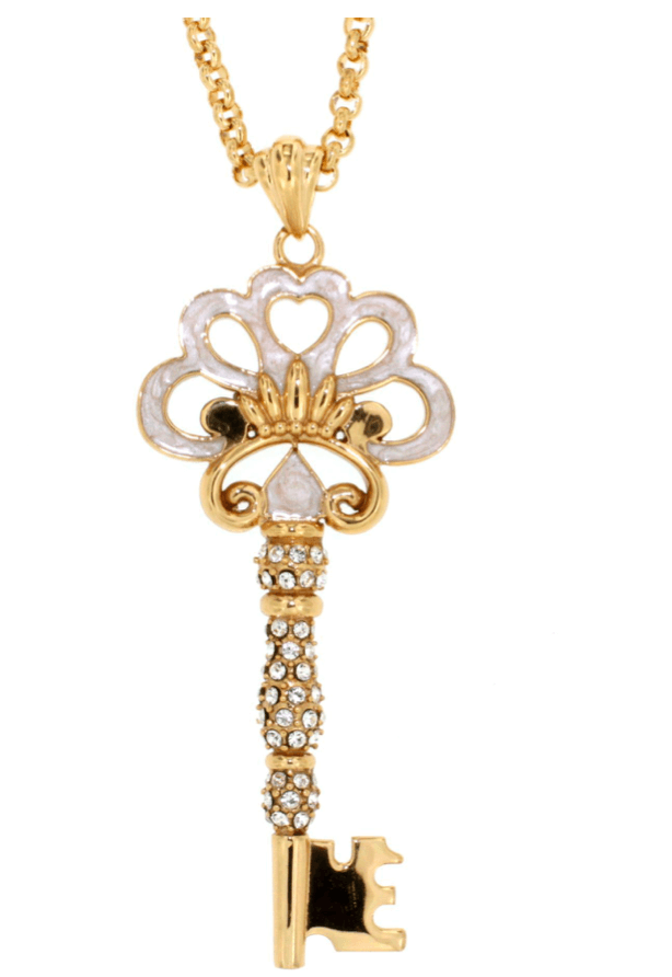 Le Marshand®  -  Joyería en plata 925, chapado en Oro 24K - Collar Llave Grande Nácar - Diseños propios - Brazaletes, pulseras, collares y pendientes - Joyería online - Mallorca