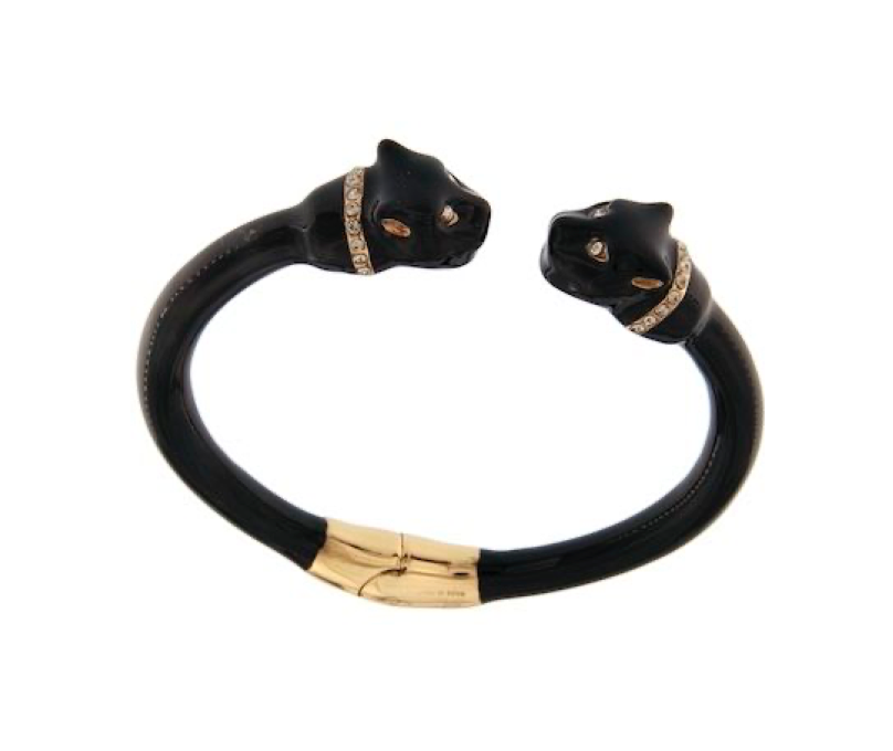 Le Marshand®  -  Joyería en plata 925, chapado en Oro 24K - Brazalete Animal Panther Total Black - Diseños propios - Brazaletes, pulseras, collares y pendientes - Joyería online - Mallorca