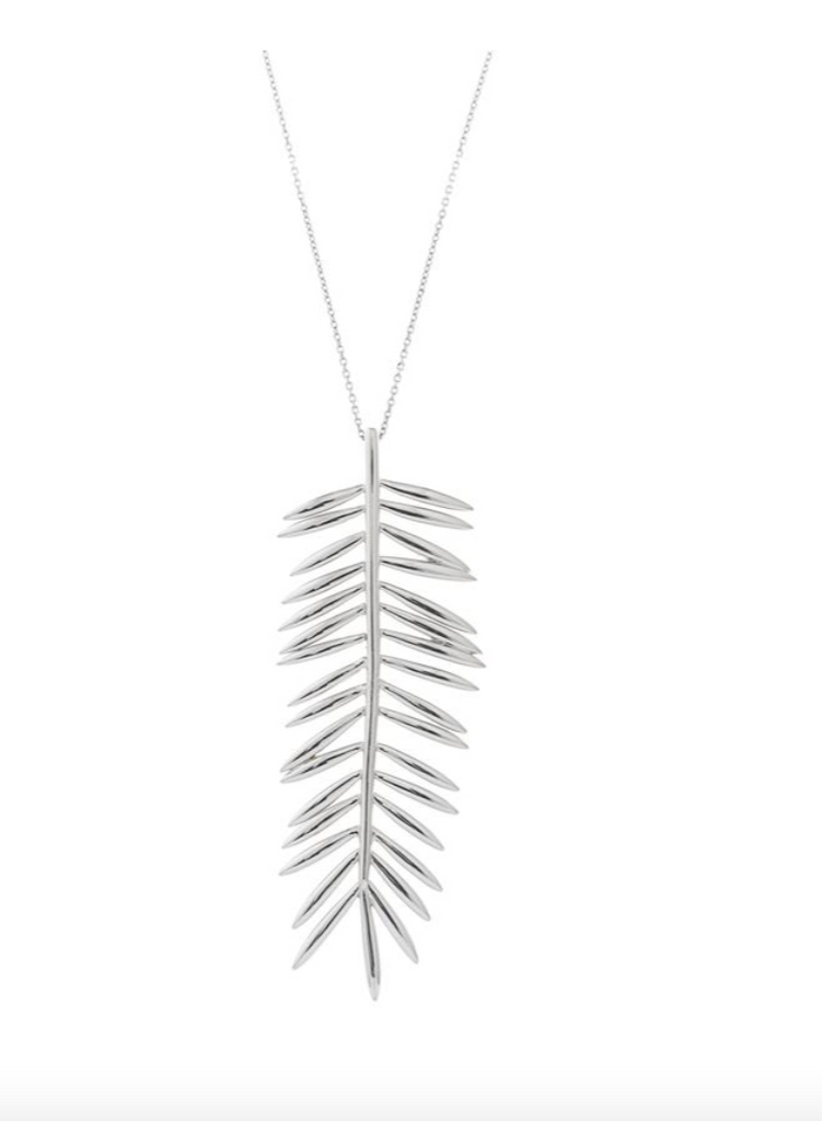 Le Marshand®  -  Joyería en plata 925, chapado en Oro 24K - Collar Hoja de Palma (Plata 925) - Diseños propios - Brazaletes, pulseras, collares y pendientes - Joyería online - Mallorca