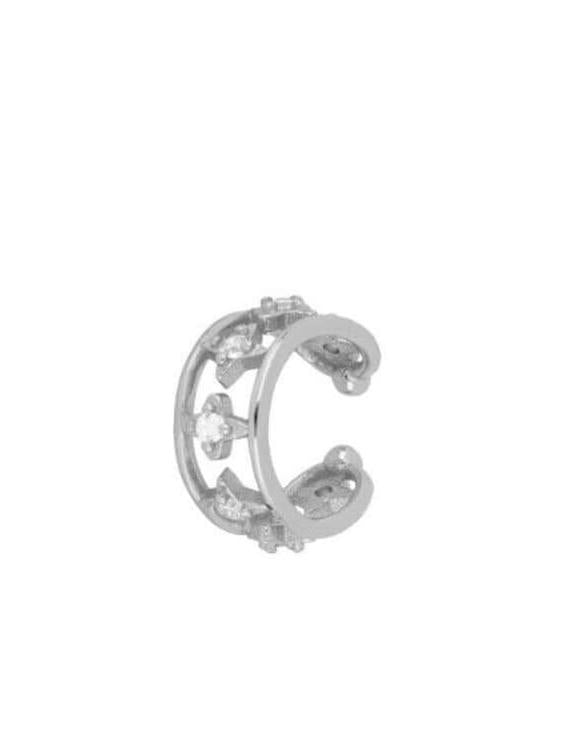 Le Marshand®  -  Joyería en plata 925, chapado en Oro 24K - Cuff Circonitas Cruces (Plata) - Diseños propios - Brazaletes, pulseras, collares y pendientes - Joyería online - Mallorca