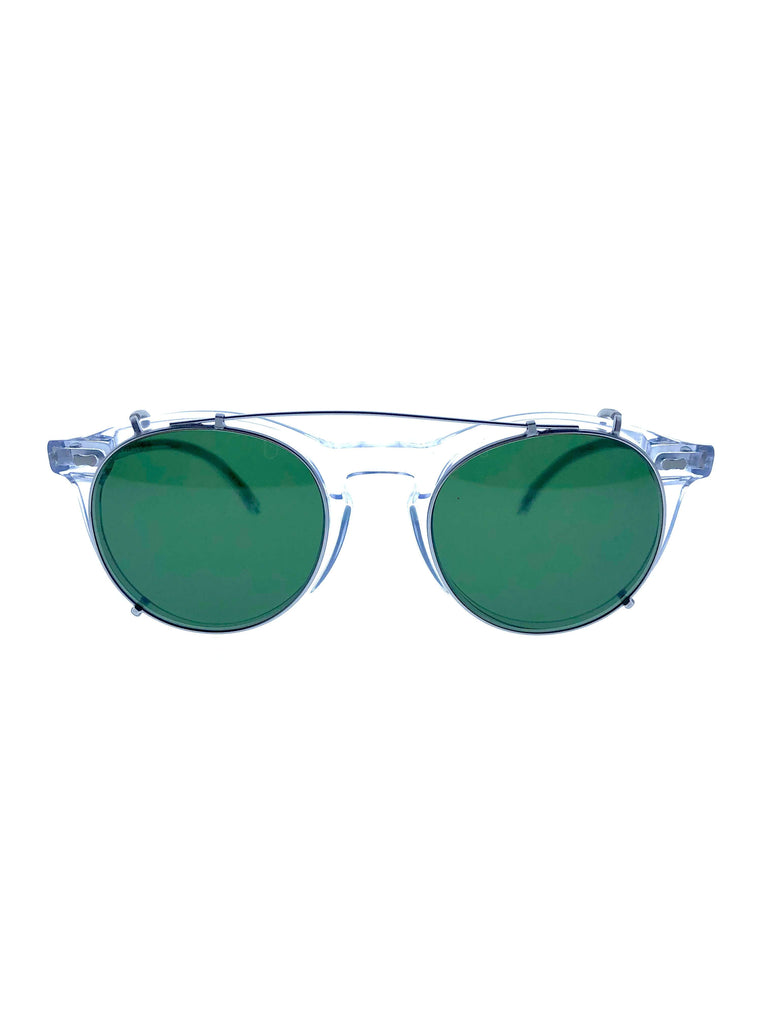 Le Marshand®  -  Joyería en plata 925, chapado en Oro 24K - Pleat - Transparent / Bottle Green - Diseños propios - Brazaletes, pulseras, collares y pendientes - Joyería online - Mallorca