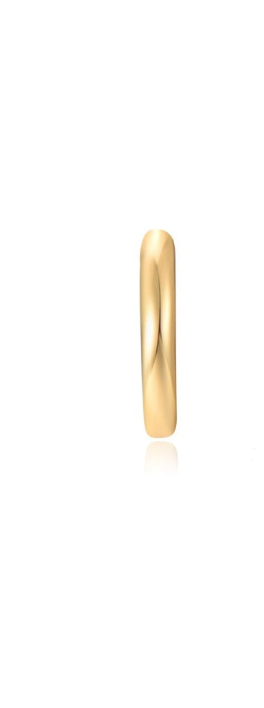 Le Marshand®  -  Joyería en plata 925, chapado en Oro 24K - Arito Liso mediano - Diseños propios - Brazaletes, pulseras, collares y pendientes - Joyería online - Mallorca