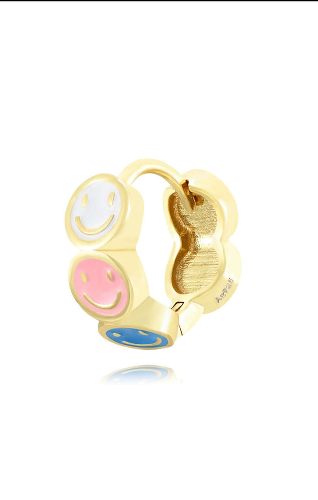 Le Marshand®  -  Joyería en plata 925, chapado en Oro 24K - Arito Smile colores - Diseños propios - Brazaletes, pulseras, collares y pendientes - Joyería online - Mallorca