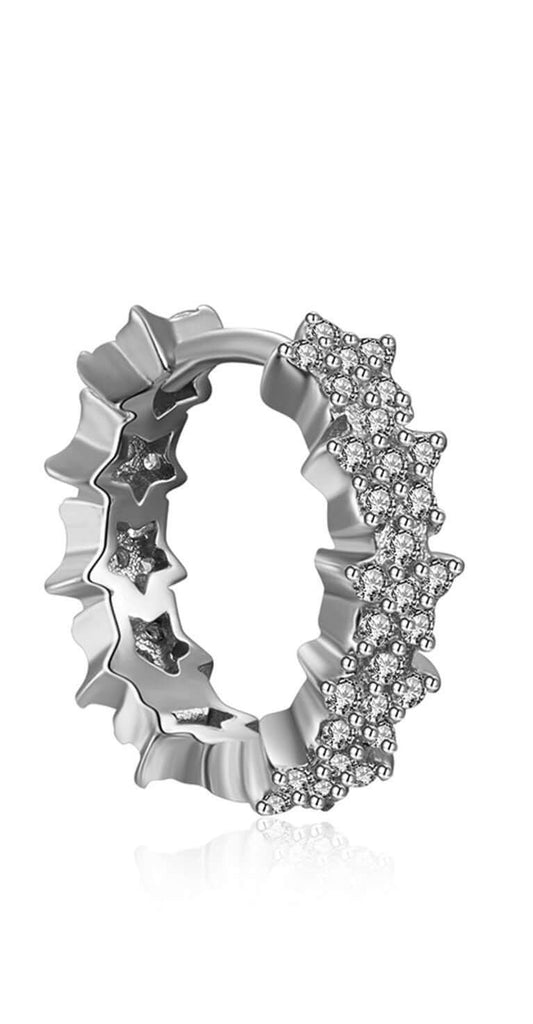 Le Marshand®  -  Joyería en plata 925, chapado en Oro 24K - Arito Estrellas (Plata) - Diseños propios - Brazaletes, pulseras, collares y pendientes - Joyería online - Mallorca