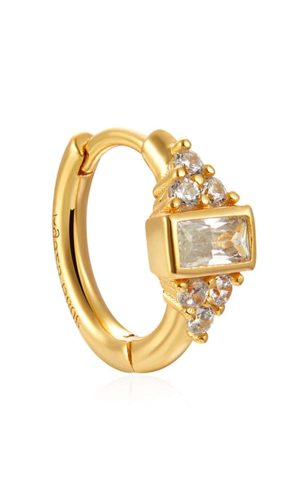 Le Marshand®  -  Joyería en plata 925, chapado en Oro 24K - Arito Royal Blanco - Diseños propios - Brazaletes, pulseras, collares y pendientes - Joyería online - Mallorca