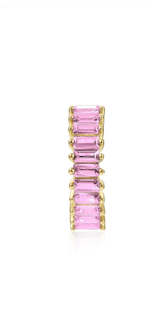 Le Marshand®  -  Joyería en plata 925, chapado en Oro 24K - Arito Barritas Rosa claro - Diseños propios - Brazaletes, pulseras, collares y pendientes - Joyería online - Mallorca