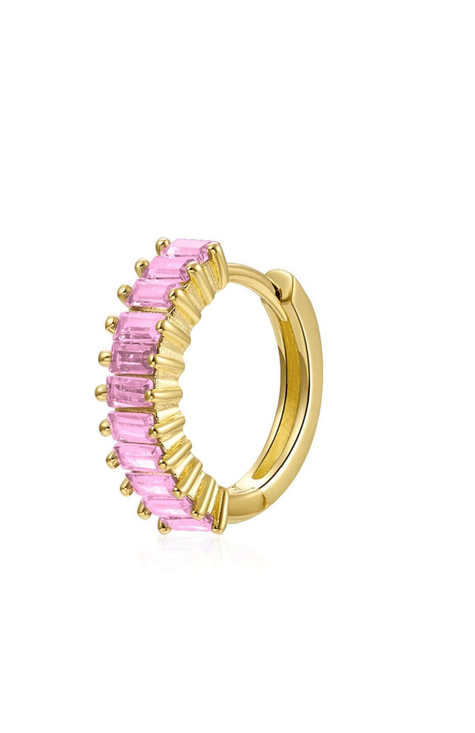 Le Marshand®  -  Joyería en plata 925, chapado en Oro 24K - Arito Barritas Rosa claro - Diseños propios - Brazaletes, pulseras, collares y pendientes - Joyería online - Mallorca