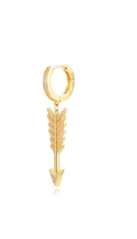 Le Marshand®  -  Joyería en plata 925, chapado en Oro 24K - Arito Lux Flecha - Diseños propios - Brazaletes, pulseras, collares y pendientes - Joyería online - Mallorca