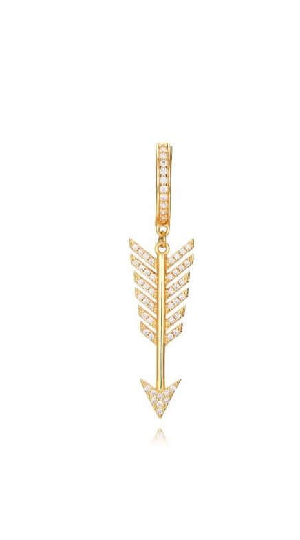 Le Marshand®  -  Joyería en plata 925, chapado en Oro 24K - Arito Lux Flecha - Diseños propios - Brazaletes, pulseras, collares y pendientes - Joyería online - Mallorca
