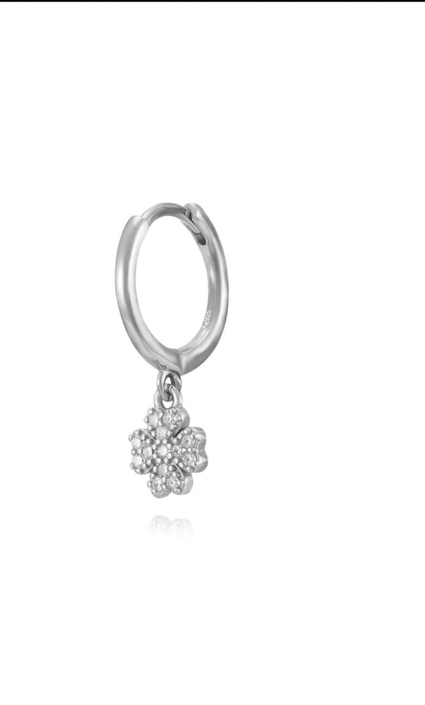Le Marshand®  -  Joyería en plata 925, chapado en Oro 24K - Arito Trébol (Plata) - Diseños propios - Brazaletes, pulseras, collares y pendientes - Joyería online - Mallorca