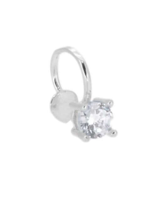 Le Marshand®  -  Joyería en plata 925, chapado en Oro 24K - Cuff Circonitas Solitario (Plata) - Diseños propios - Brazaletes, pulseras, collares y pendientes - Joyería online - Mallorca