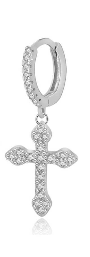 Le Marshand®  -  Joyería en plata 925, chapado en Oro 24K - Arito Gran Cruz - Diseños propios - Brazaletes, pulseras, collares y pendientes - Joyería online - Mallorca