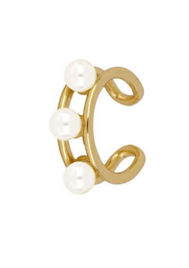 Le Marshand®  -  Joyería en plata 925, chapado en Oro 24K - Cuff 3 Perlas - Diseños propios - Brazaletes, pulseras, collares y pendientes - Joyería online - Mallorca