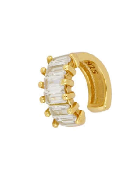 Le Marshand®  -  Joyería en plata 925, chapado en Oro 24K - Cuff Lux barritas baguette (Oro) - Diseños propios - Brazaletes, pulseras, collares y pendientes - Joyería online - Mallorca