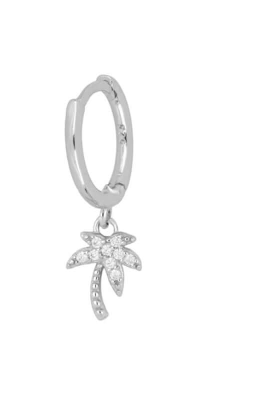 Le Marshand®  -  Joyería en plata 925, chapado en Oro 24K - Arito Palmera (Plata) - Diseños propios - Brazaletes, pulseras, collares y pendientes - Joyería online - Mallorca