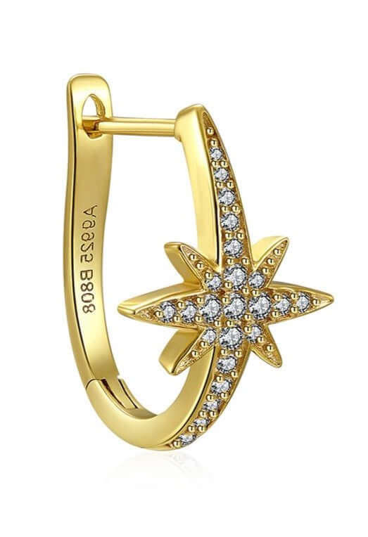 Le Marshand®  -  Joyería en plata 925, chapado en Oro 24K - Arito Lux Estrella Polar - Diseños propios - Brazaletes, pulseras, collares y pendientes - Joyería online - Mallorca