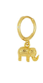 Le Marshand®  -  Joyería en plata 925, chapado en Oro 24K - Arito Elefante India - Diseños propios - Brazaletes, pulseras, collares y pendientes - Joyería online - Mallorca