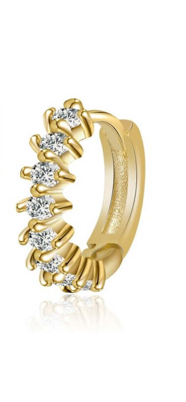 Le Marshand®  -  Joyería en plata 925, chapado en Oro 24K - Arito Circulitos Blanco - Diseños propios - Brazaletes, pulseras, collares y pendientes - Joyería online - Mallorca