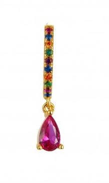 Le Marshand®  -  Joyería en plata 925, chapado en Oro 24K - Arito Gota Rosa - Diseños propios - Brazaletes, pulseras, collares y pendientes - Joyería online - Mallorca