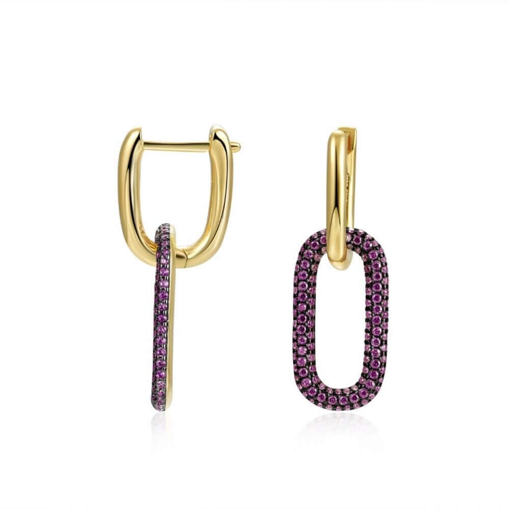 Le Marshand®  -  Joyería en plata 925, chapado en Oro 24K - Arito Lux Gran Rosa - Diseños propios - Brazaletes, pulseras, collares y pendientes - Joyería online - Mallorca