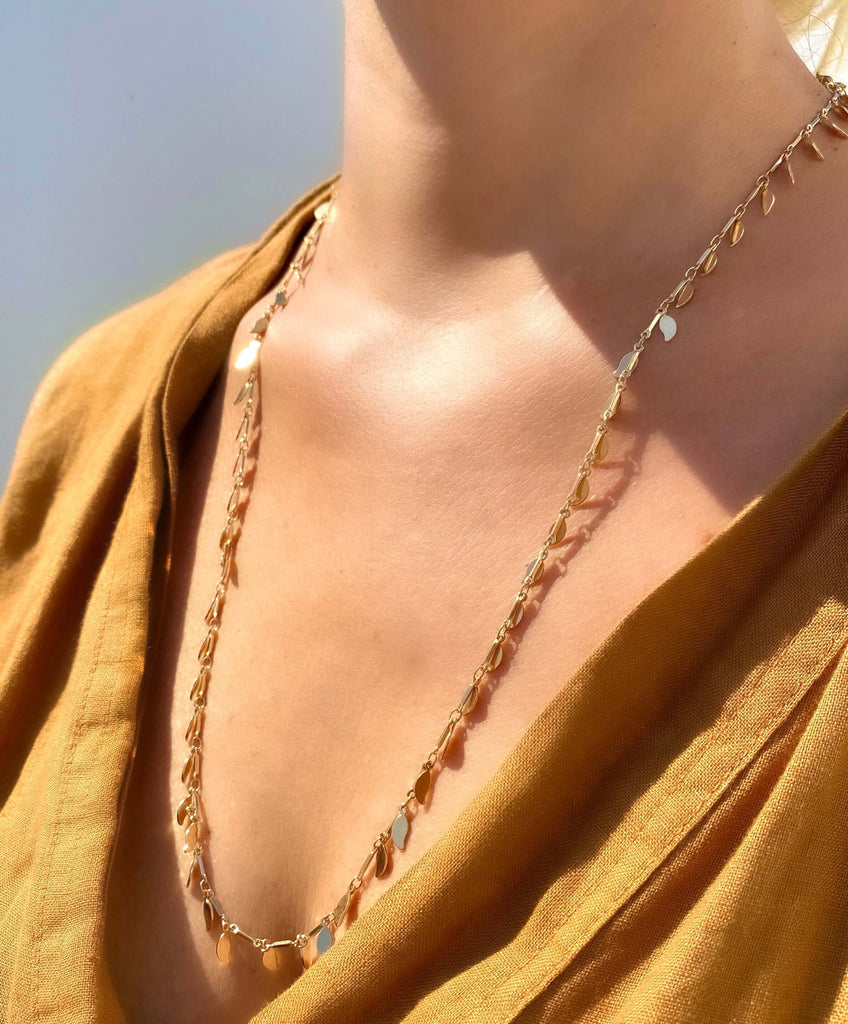 Le Marshand®  -  Joyería en plata 925, chapado en Oro 24K - Collar Mil Hojas Large - Diseños propios - Brazaletes, pulseras, collares y pendientes - Joyería online - Mallorca