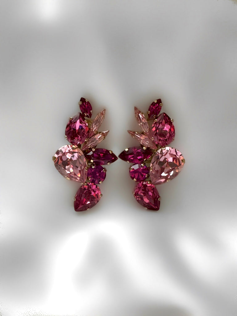 Le Marshand®  -  Joyería en plata 925, chapado en Oro 24K - Pendientes Barbie Pink (Cierre Clip) - Diseños propios - Brazaletes, pulseras, collares y pendientes - Joyería online - Mallorca