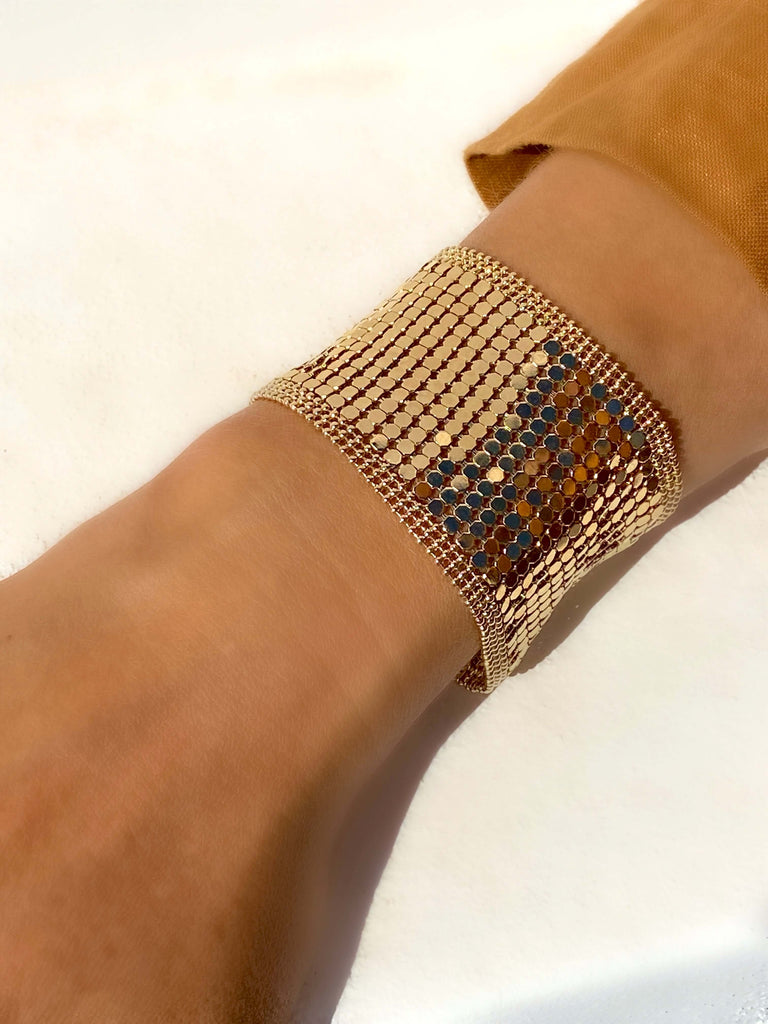 Le Marshand®  -  Joyería en plata 925, chapado en Oro 24K - Brazalete Disco - Diseños propios - Brazaletes, pulseras, collares y pendientes - Joyería online - Mallorca