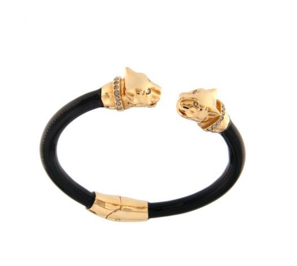 Le Marshand®  -  Joyería en plata 925, chapado en Oro 24K - Brazalete Animal Panther Black & Gold - Diseños propios - Brazaletes, pulseras, collares y pendientes - Joyería online - Mallorca