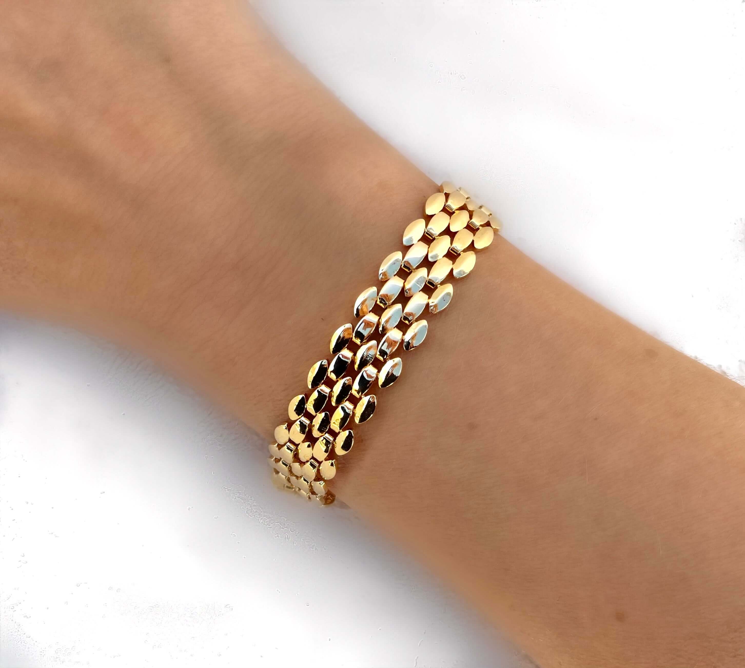 Le Marshand®  -  Joyería en plata 925, chapado en Oro 24K - Brazalete Leoni - Diseños propios - Brazaletes, pulseras, collares y pendientes - Joyería online - Mallorca