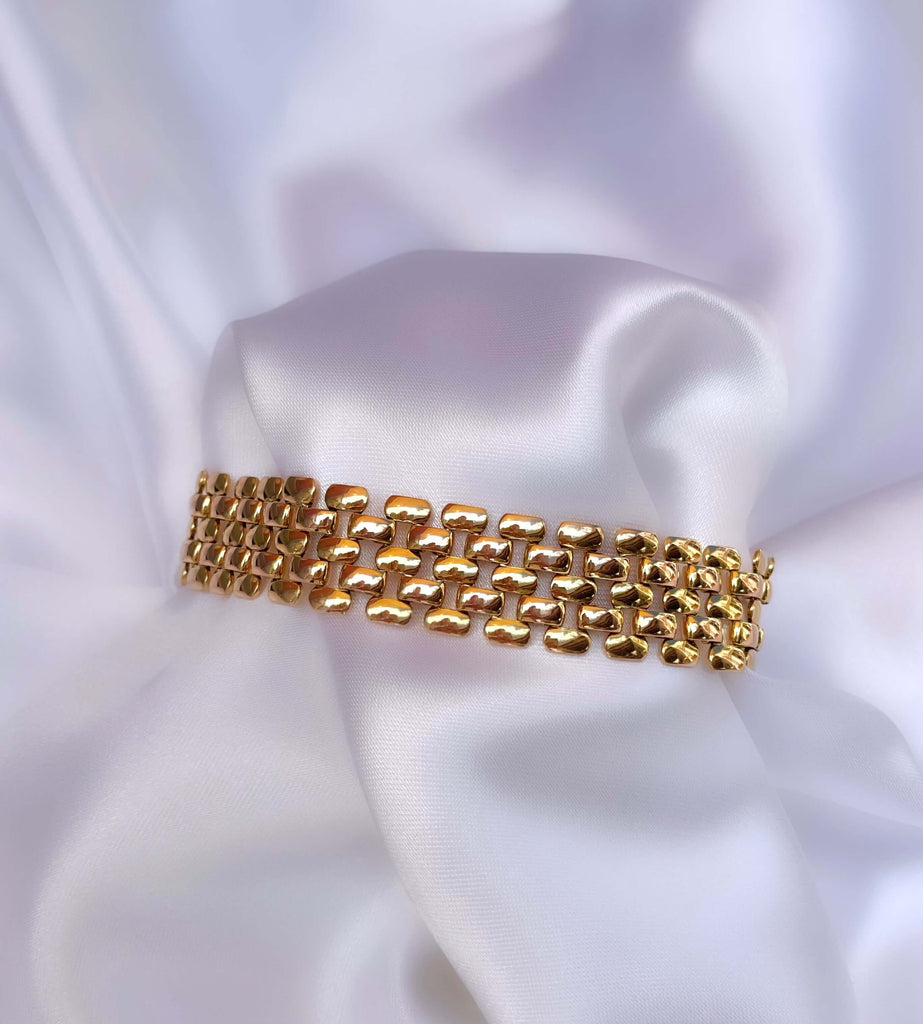 Le Marshand®  -  Joyería en plata 925, chapado en Oro 24K - Brazalete Gran Leoni - Diseños propios - Brazaletes, pulseras, collares y pendientes - Joyería online - Mallorca