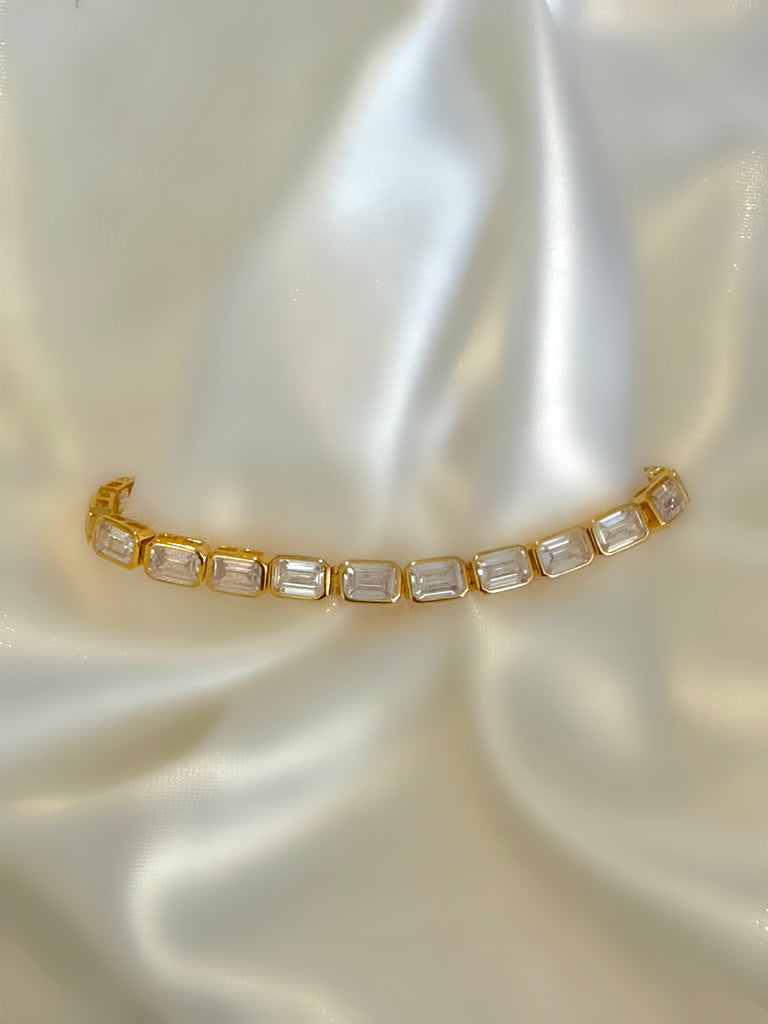 Le Marshand®  -  Joyería en plata 925, chapado en Oro 24K - Pulsera Riviere Porto Fino II (Plata bañada en oro 24k) - Diseños propios - Brazaletes, pulseras, collares y pendientes - Joyería online - Mallorca