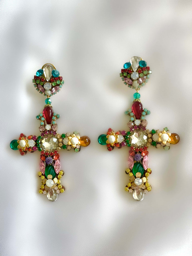 Le Marshand®  -  Joyería en plata 925, chapado en Oro 24K - Pendientes Cruz Swarovski - Diseños propios - Brazaletes, pulseras, collares y pendientes - Joyería online - Mallorca
