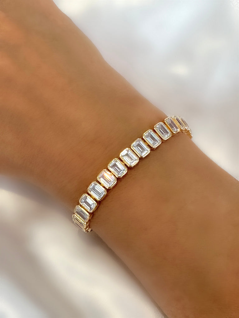 Le Marshand®  -  Joyería en plata 925, chapado en Oro 24K - Pulsera Riviere Porto Fino I (Plata bañada en oro 24k) - Diseños propios - Brazaletes, pulseras, collares y pendientes - Joyería online - Mallorca