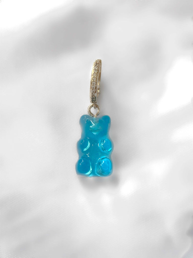 Le Marshand®  -  Joyería en plata 925, chapado en Oro 24K - Arito Lux Teddy Blue - Diseños propios - Brazaletes, pulseras, collares y pendientes - Joyería online - Mallorca
