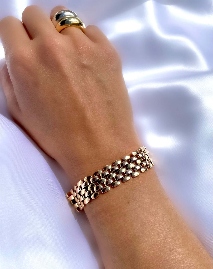 Le Marshand®  -  Joyería en plata 925, chapado en Oro 24K - Brazalete Gran Leoni - Diseños propios - Brazaletes, pulseras, collares y pendientes - Joyería online - Mallorca