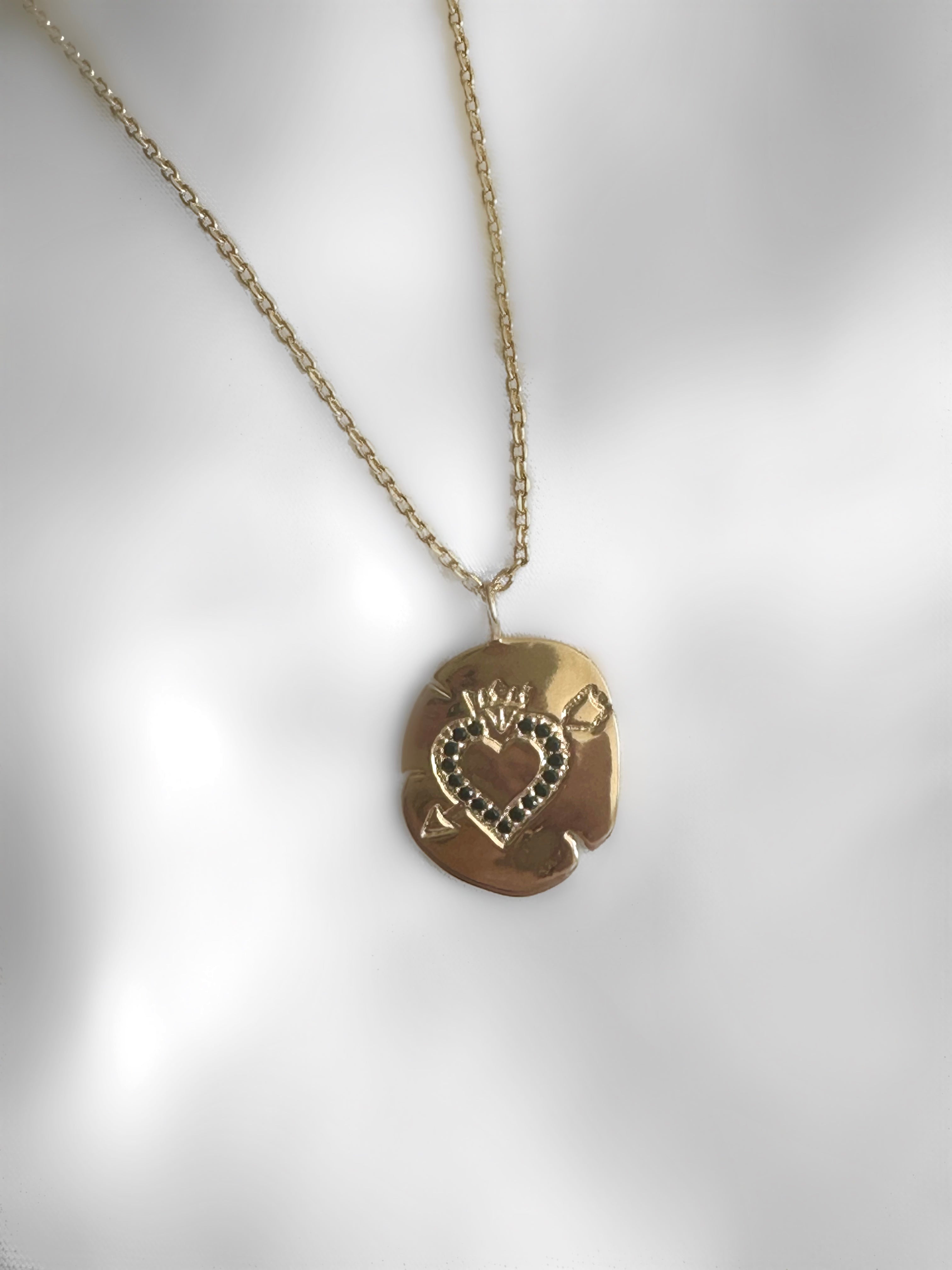 Le Marshand®  -  Joyería en plata 925, chapado en Oro 24K - Collar King Heart - Diseños propios - Brazaletes, pulseras, collares y pendientes - Joyería online - Mallorca