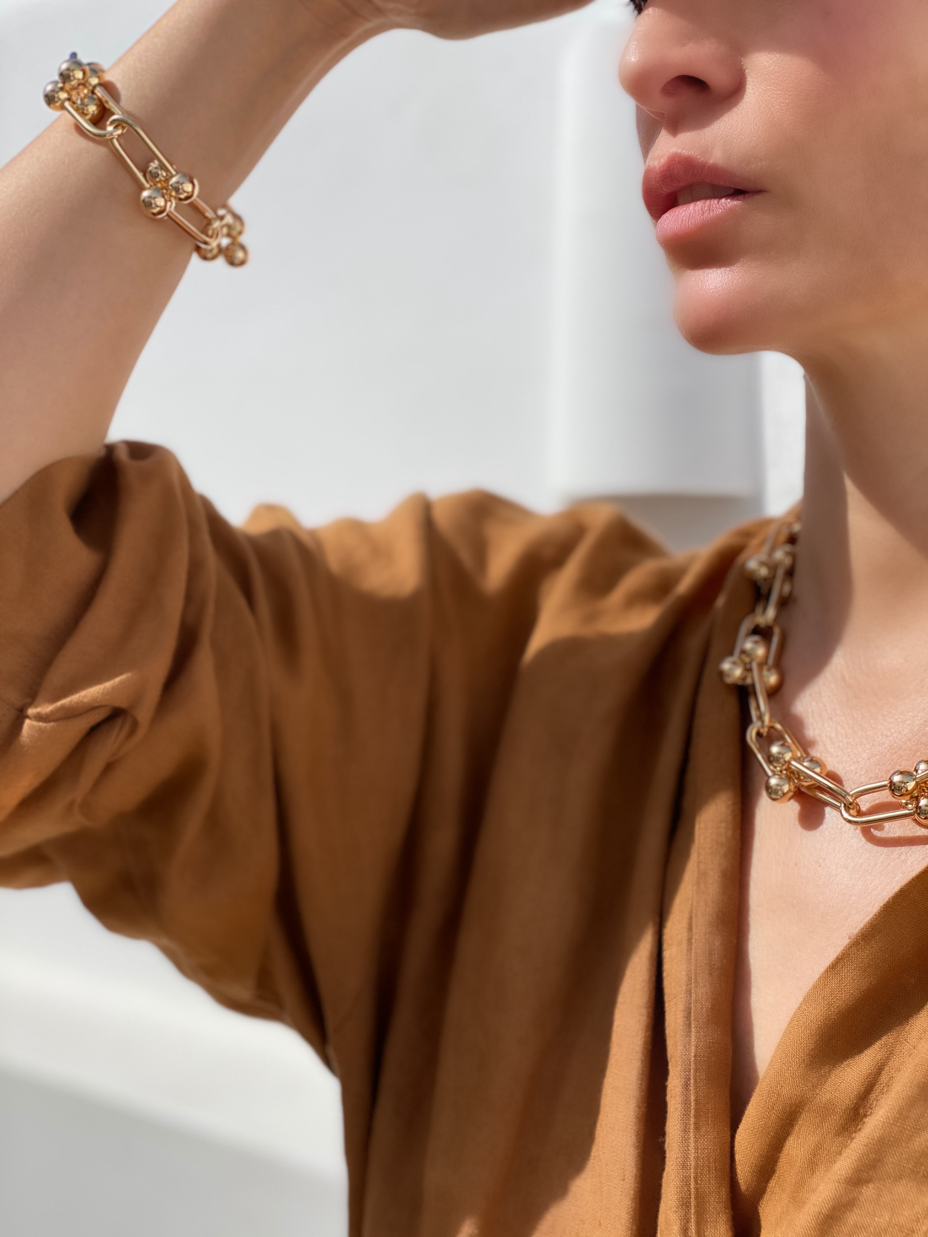 Le Marshand®  -  Joyería en plata 925, chapado en Oro 24K - Collar Amber Le Grand - Diseños propios - Brazaletes, pulseras, collares y pendientes - Joyería online - Mallorca