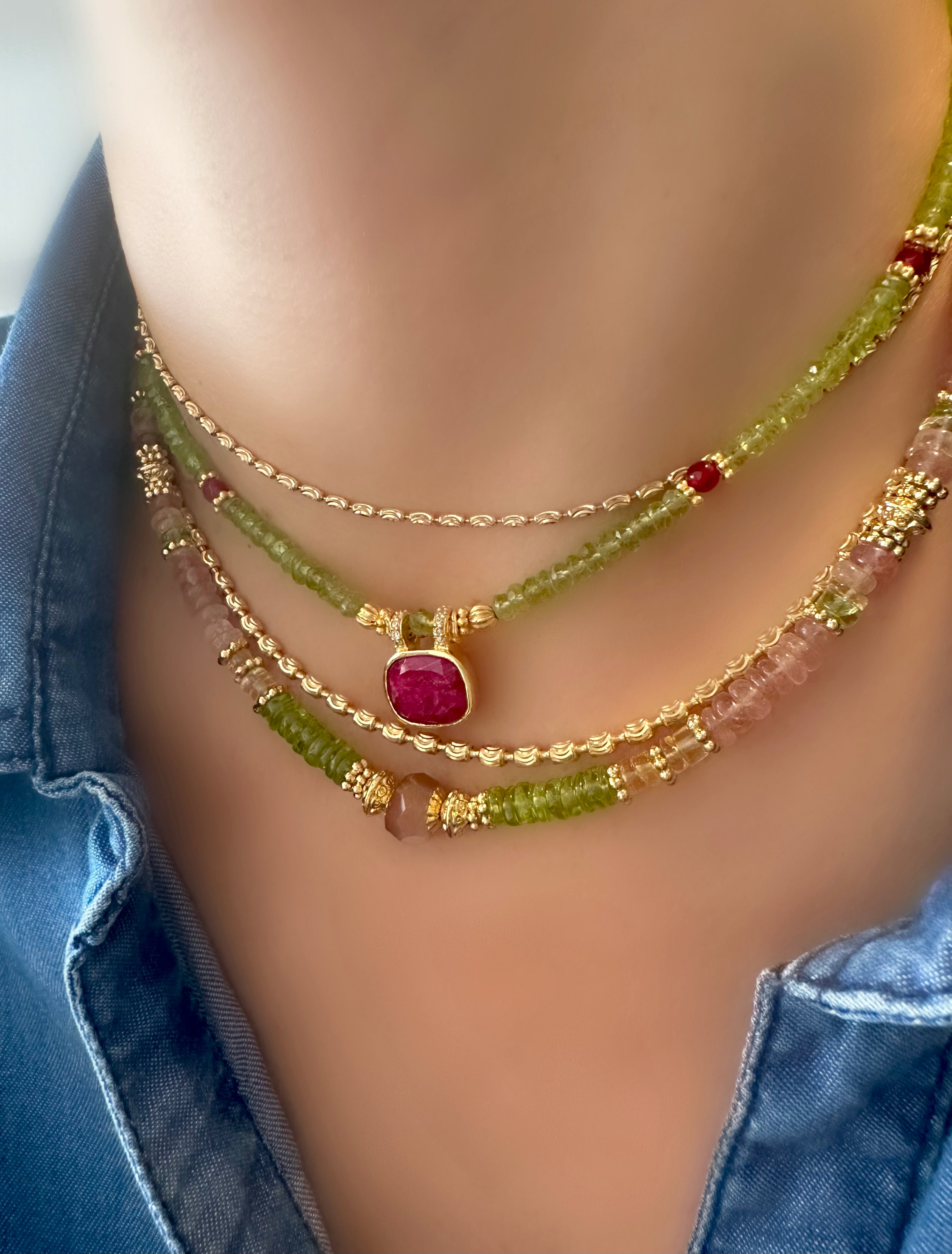Collar Perseides (Rubí)