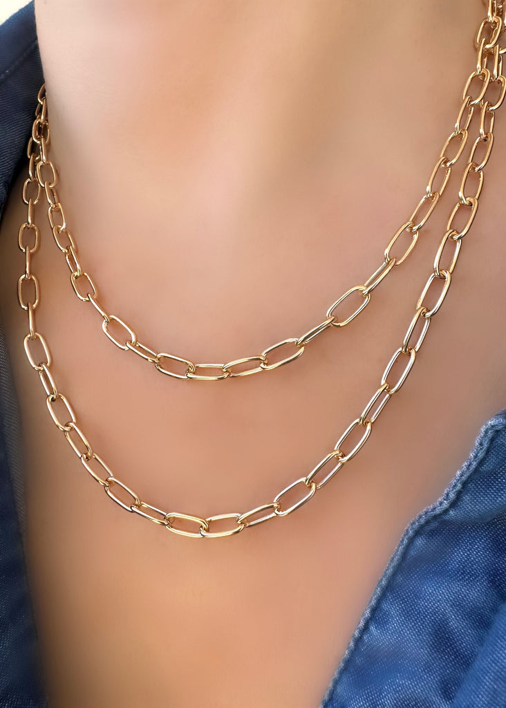 Le Marshand®  -  Joyería en plata 925, chapado en Oro 24K - Collar Cadena Verona - Diseños propios - Brazaletes, pulseras, collares y pendientes - Joyería online - Mallorca
