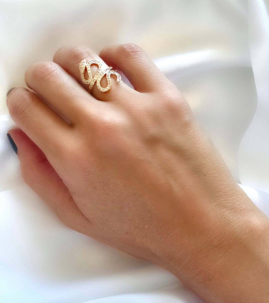 Le Marshand®  -  Joyería en plata 925, chapado en Oro 24K - Anillo Circ Serpiente - Diseños propios - Brazaletes, pulseras, collares y pendientes - Joyería online - Mallorca