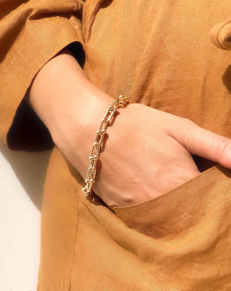 Le Marshand®  -  Joyería en plata 925, chapado en Oro 24K - Pulsera Amber - Diseños propios - Brazaletes, pulseras, collares y pendientes - Joyería online - Mallorca