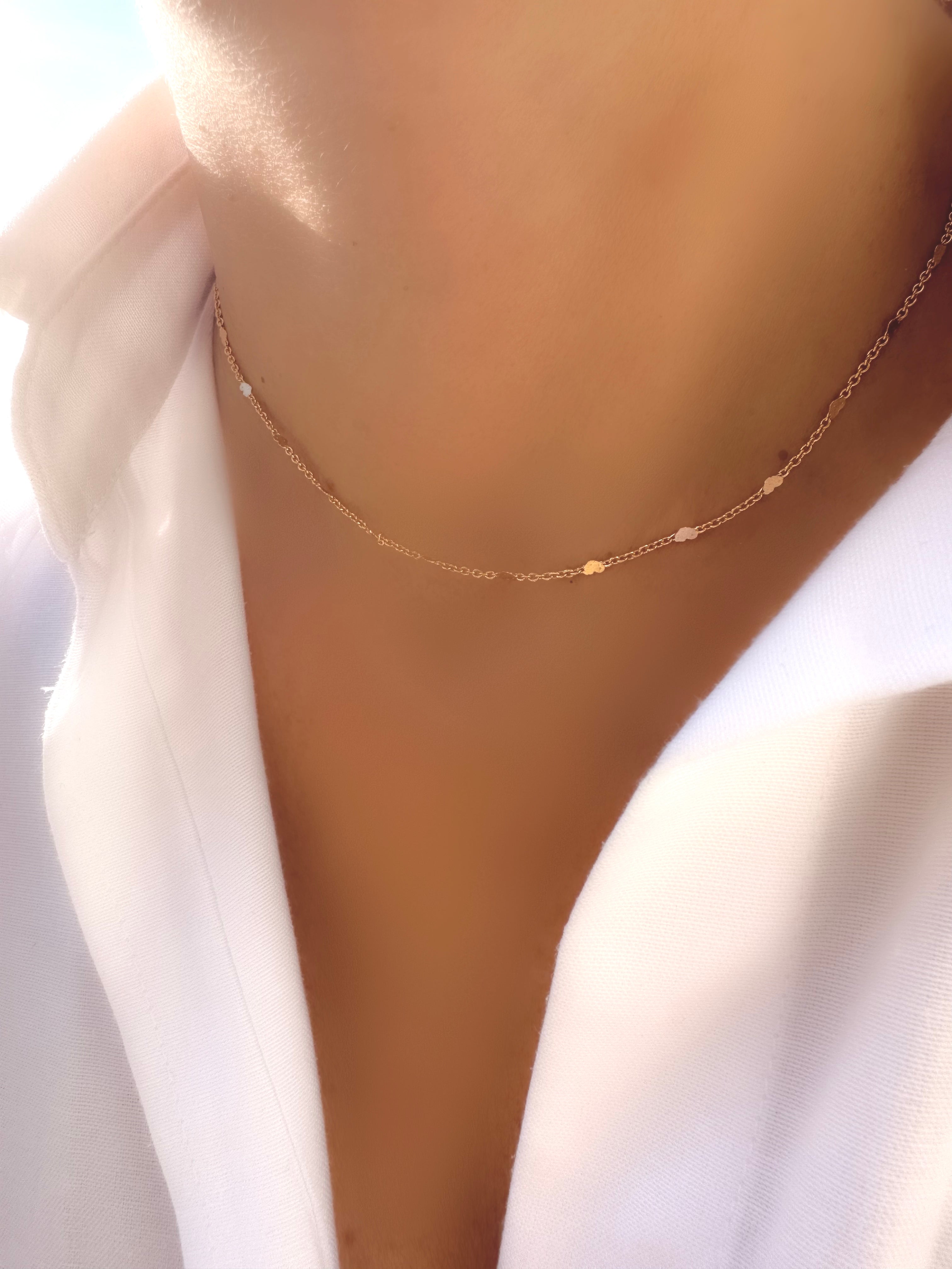 Le Marshand®  -  Joyería en plata 925, chapado en Oro 24K - Collar Simply Coeur - Diseños propios - Brazaletes, pulseras, collares y pendientes - Joyería online - Mallorca