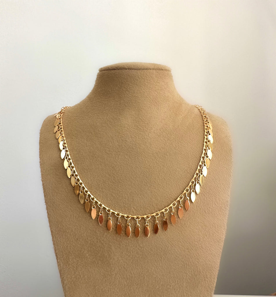 Le Marshand®  -  Joyería en plata 925, chapado en Oro 24K - Collar Mil Hojas Maya 45 - Diseños propios - Brazaletes, pulseras, collares y pendientes - Joyería online - Mallorca