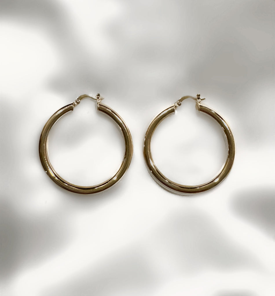 Le Marshand®  -  Joyería en plata 925, chapado en Oro 24K - Aros gruesos 45 - Diseños propios - Brazaletes, pulseras, collares y pendientes - Joyería online - Mallorca